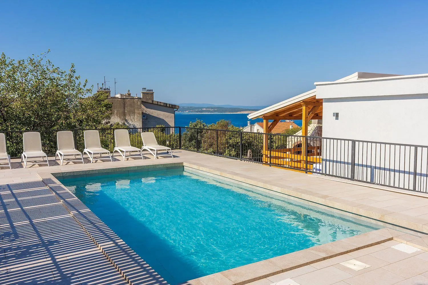 Malerisches Apartment Nur 700 Meter Zum Sandstrand Mit Herrlichem Meerblick, Pool, Grill Crikvenica 0*,